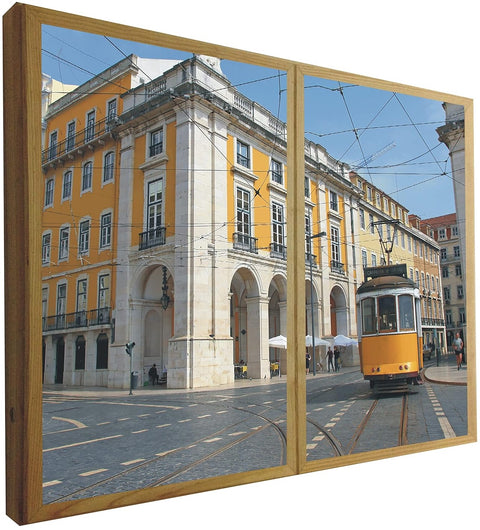 quadro finestra illuminata con LED Ccretroiluminados VDP-9161-070090LAT Piazza del commercio Lisbona