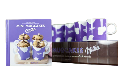 set 4 mini tazze + ricettario Marabout Milka Mini Mugcake 2501091981