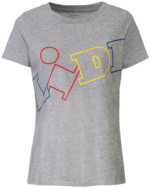 T-shirt gris femme Esmara Lidl taille S