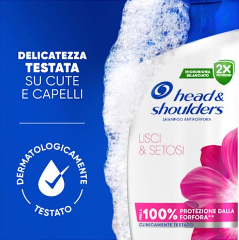 shampoo antiforfora Head & Shoulders Lisci & Setosi bipacco 2 x 250 ml