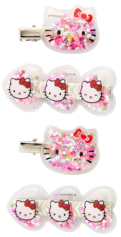 set 4 fermacapelli Sanrio Hello Kitty