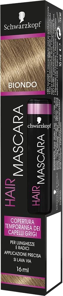 hair mascara Schwarzkopf copertura temporanea capelli bianchi/grigi colore Biondo 16 ml