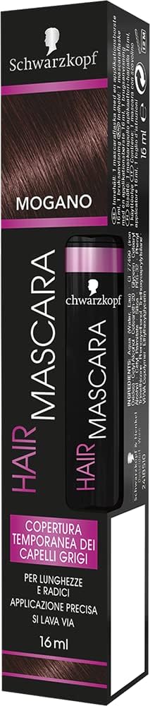 hair mascara Schwarzkopf copertura temporanea capelli bianchi/grigi colore Mogano 16 ml