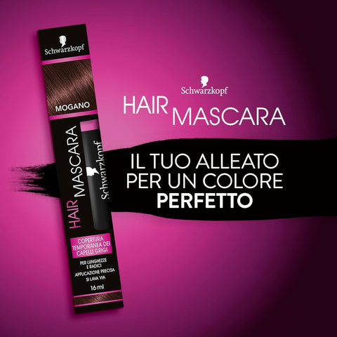 hair mascara Schwarzkopf copertura temporanea capelli bianchi/grigi colore Mogano 16 ml