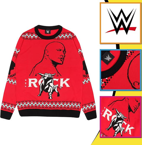 maglione uomo Popgear WWE The Rock Team Bring It tg. S