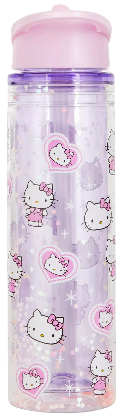 borraccia glitterata Sanrio Hello Kitty Kuromi 50° anniversario