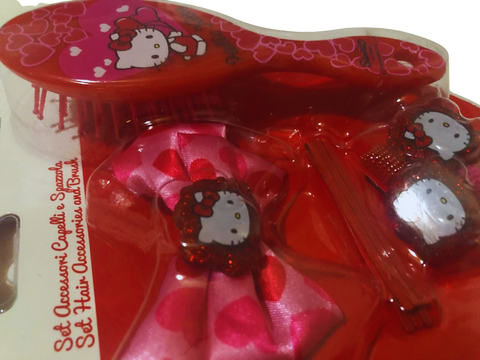 set accessori capelli e spazzola Sanrio Hello Kitty H09331 MC 50°Anniversario Edizione Limitata