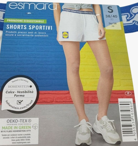 Pantalons curts unisex de Lidl Esmara talla blanca. S