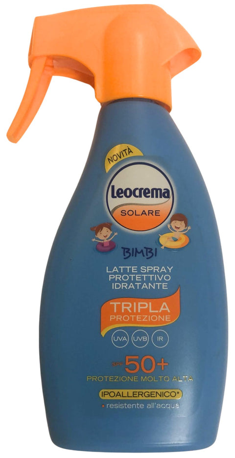 crema solare bimbi spray Leocrema SPF 50+ 250 ml