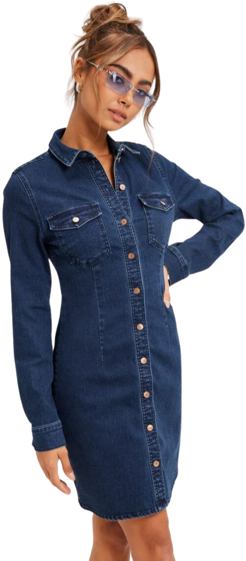 vestito in jeans Noisy May NMJOY L/S SU036DB tg. 40