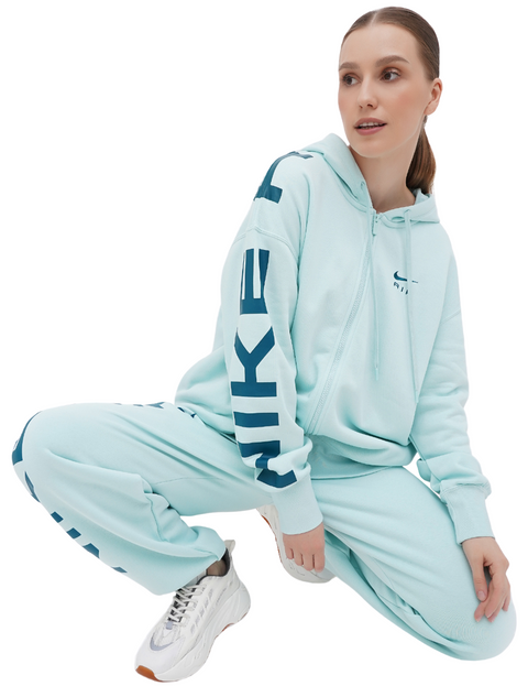 felpa con capuccio donna Nike NSW Air FLC OS FZ HD FB8047-346 tg. S