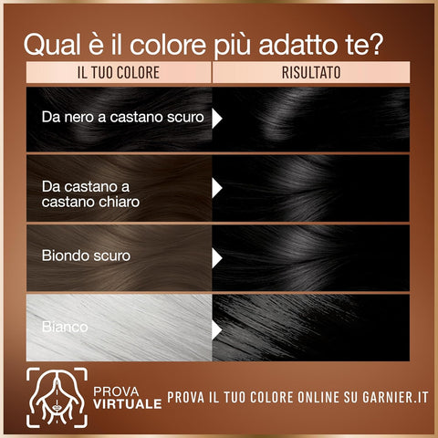 tinta per capelli Garnier Good colorazione permanente 2.0 Nero senza ammoniaca