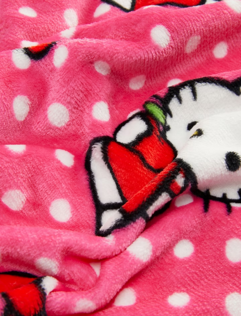 coperta morbida plaid Sanrio Hello Kitty